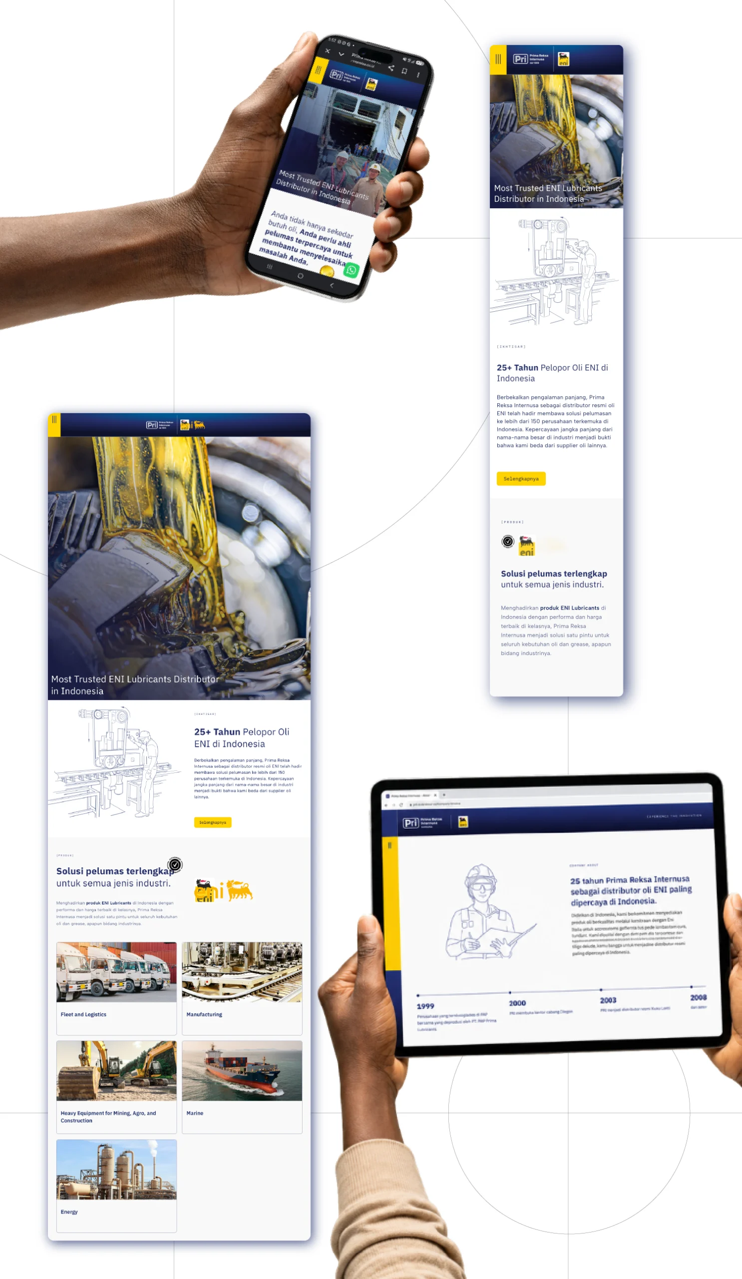 Prima Reksa Internusa: Building a Clear Digital Presence for an Established Industrial Lubricant Distributor — project visual 3